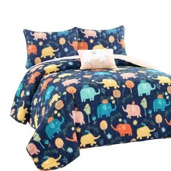 Hygge Elephant Quilt 3Pc Set