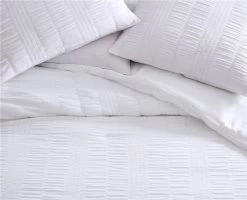 Elm 3 Piece Comforter Set King White -Fashion Bedding Store 02b6ecbdfd1a4fbf80f8c63b4a6bad5e