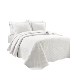 Medallion Scallop Bedspread 5Pc Set