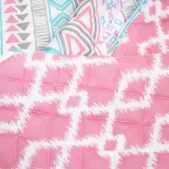 Navajo Stripe Malibu Reversible Oversized Quilt 2Pc Set -Fashion Bedding Store 0bc580e428584f30b2a439bb319512b7