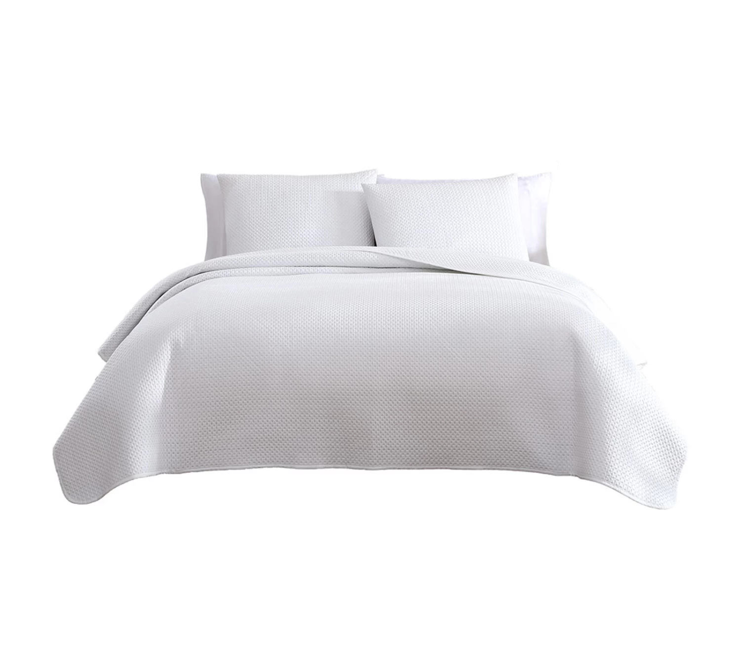 Aspen 3 Piece King Quilt Set White 8 Aspen 3 Piece King Quilt Set White - Image 6