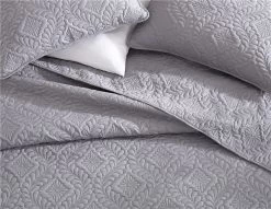 Ivy 3 Piece Bedspread Set Queen Gray -Fashion Bedding Store 2195091b56b541f6b52505671c28c15b