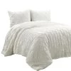 Ravello Pintuck 100% Cotton Comforter 3-Pc Set