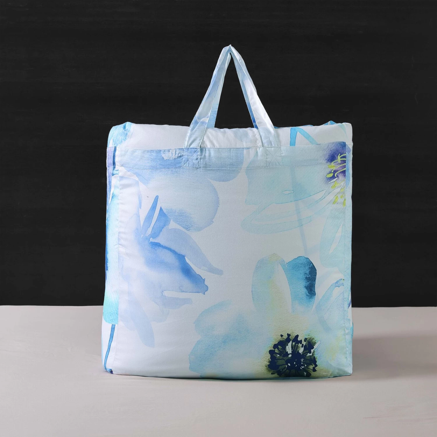 Bebejan Watercolor Blue 100% Cotton 5-Piece Reversible Comforter Set 10 Bebejan Watercolor Blue 100% Cotton 5-Piece Reversible Comforter Set - Image 8