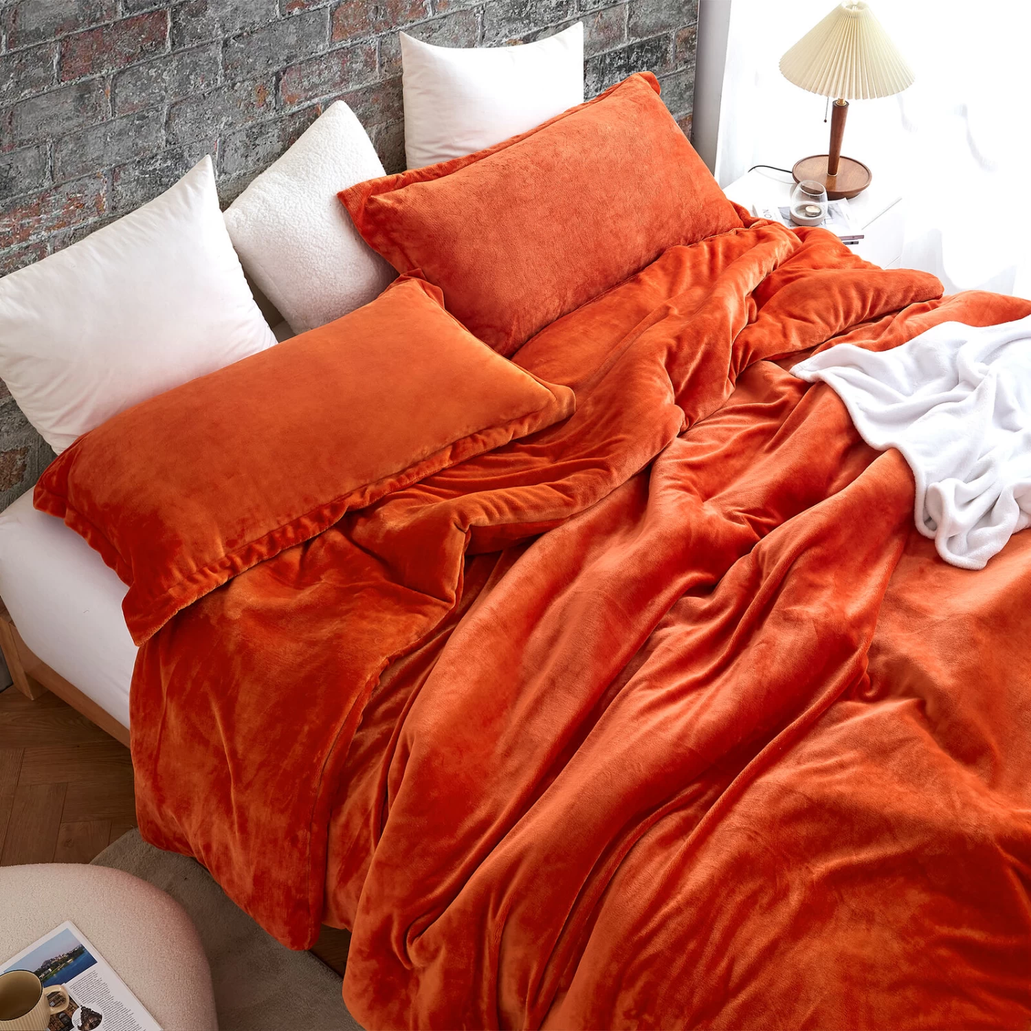 The Original Plush - Coma Inducer® Oversized Comforter Set - Harvest Rust. 4 The Original Plush - Coma Inducer® Oversized Comforter Set - Harvest Rust. - Image 2