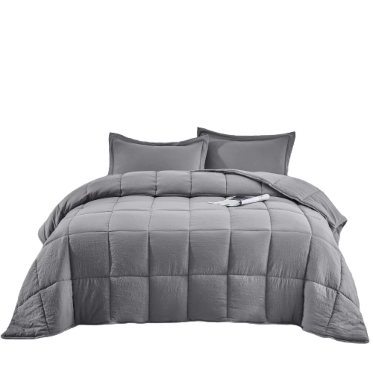 QuikFurn 3 Piece Microfiber Reversible Comforter Set 3 QuikFurn 3 Piece Microfiber Reversible Comforter Set