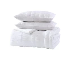 Elm 3 Piece Comforter Set King White -Fashion Bedding Store 4f25388ea4ce4c30bca90f6bb0eced1b