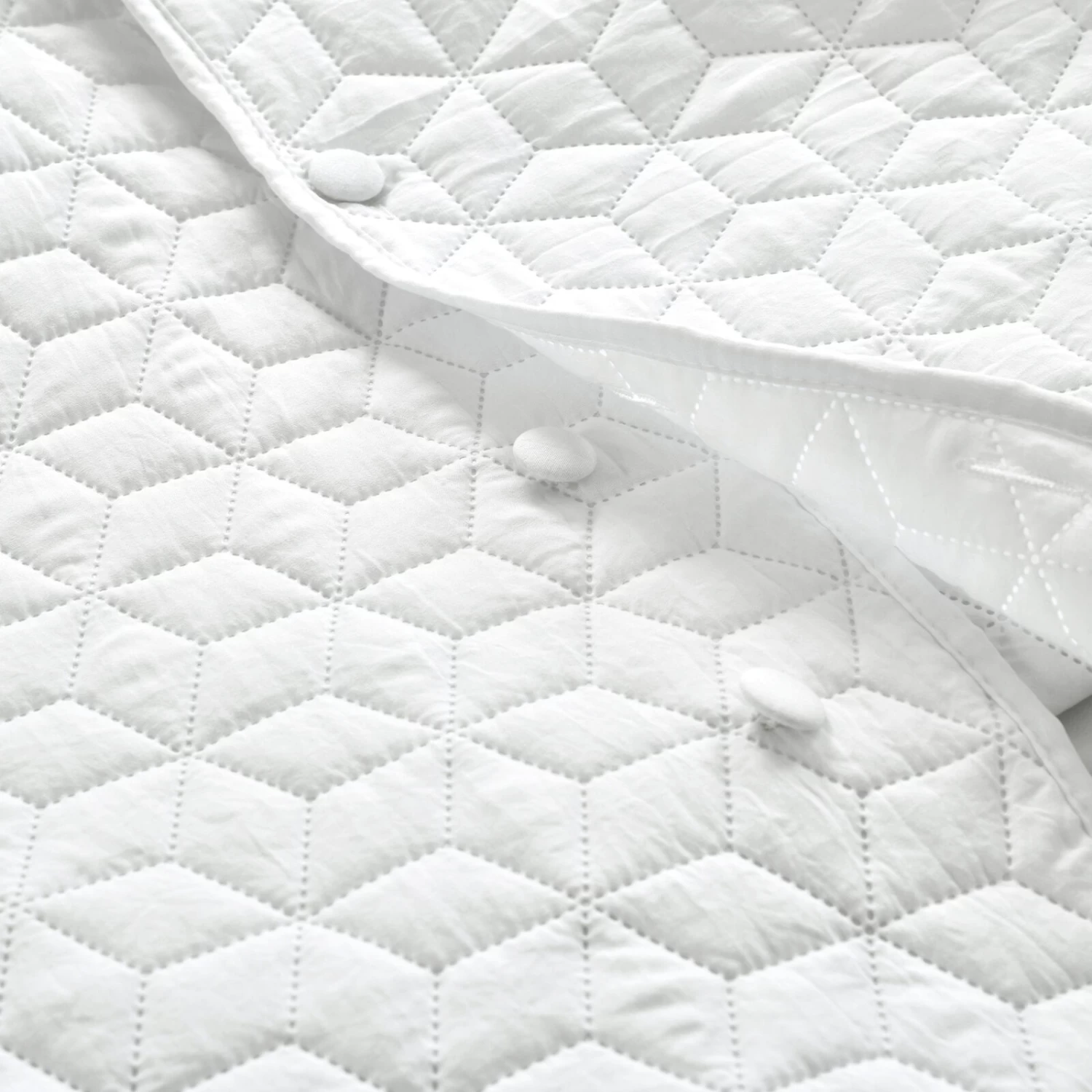 French Country Geo Ruffle Skirt Bedspread 3Pc Set 8 French Country Geo Ruffle Skirt Bedspread 3Pc Set - Image 6