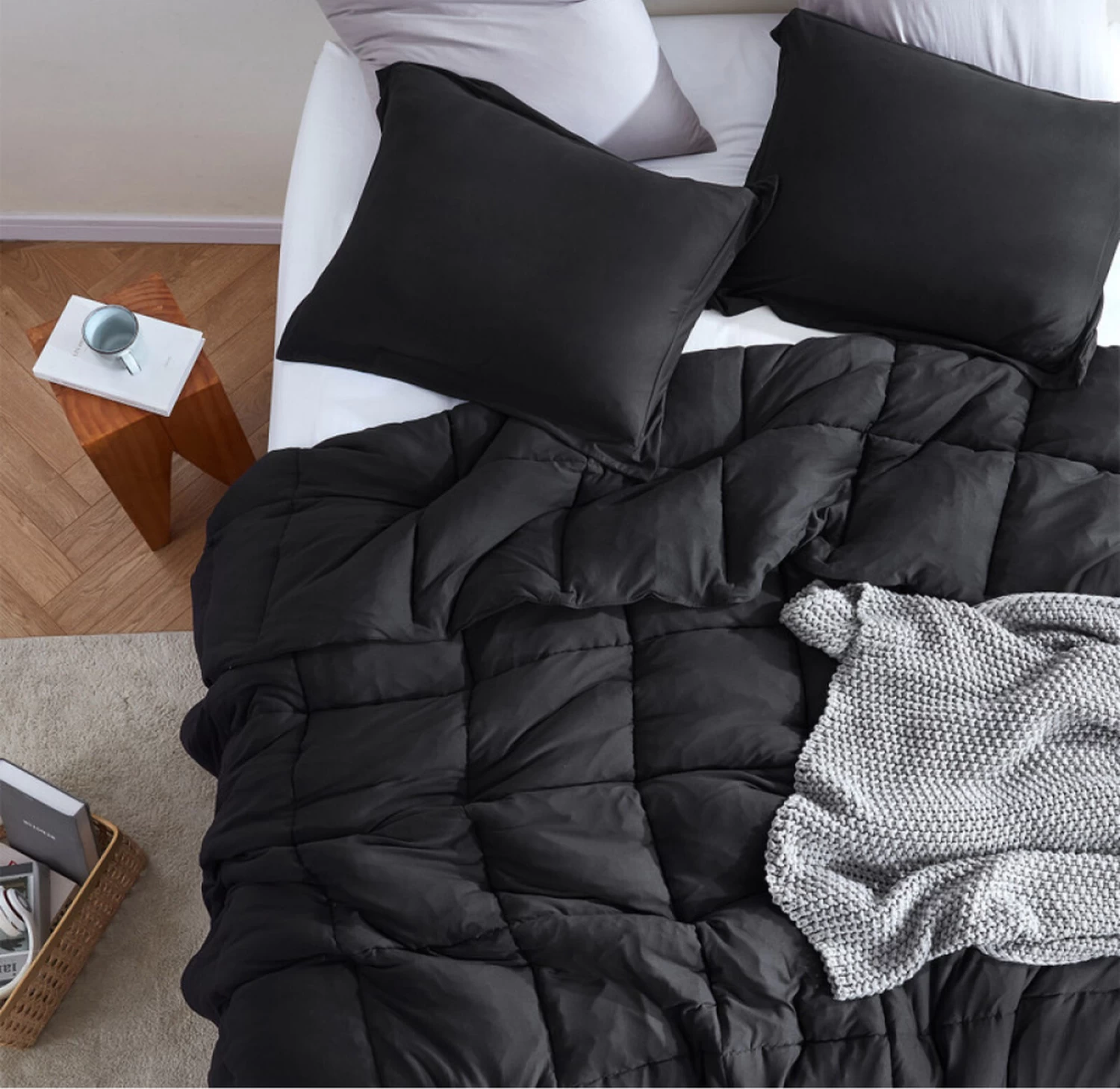 Better Than Butter - Coma Inducer® Oversized Comforter Set - Black 3 Better Than Butter - Coma Inducer® Oversized Comforter Set - Black