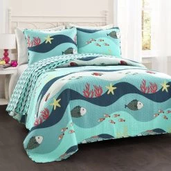 Sea Life Quilt 2Pc Set 10 Sea Life Quilt 2Pc Set -Fashion Bedding Store 5acfaa317823422c94abeb1d0b328e1d