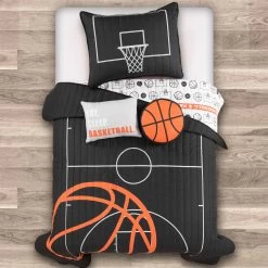 Basketball Game Reversible Oversized Quilt Set For Kids - Sports Decor -Fashion Bedding Store 6ff9e345f39c42a3bf0da2496ee4933f