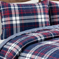 Grayson Farmhouse Plaid Reversible Quilt 3Pc Set -Fashion Bedding Store 85693ca4099947ad8828e1a2ce9bbbe5