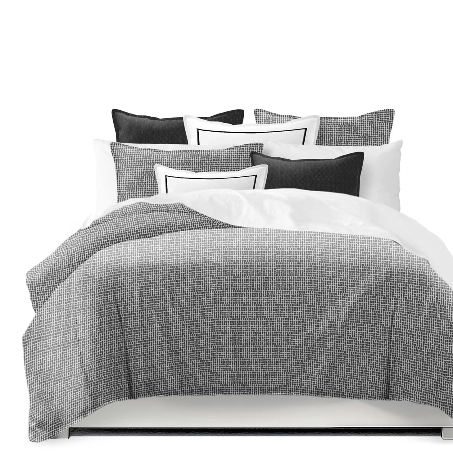6ix Tailors Fine Linens Keeley Charcoal Comforter Set 3 6ix Tailors Fine Linens Keeley Charcoal Comforter Set