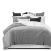 6ix Tailors Fine Linens Keeley Charcoal Coverlet Set