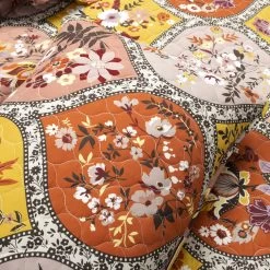 Bohemian Flower Reversible Oversized Cotton Quilt 3Pc Set -Fashion Bedding Store 8f619c67d7aa44129e72ac651d4a8655