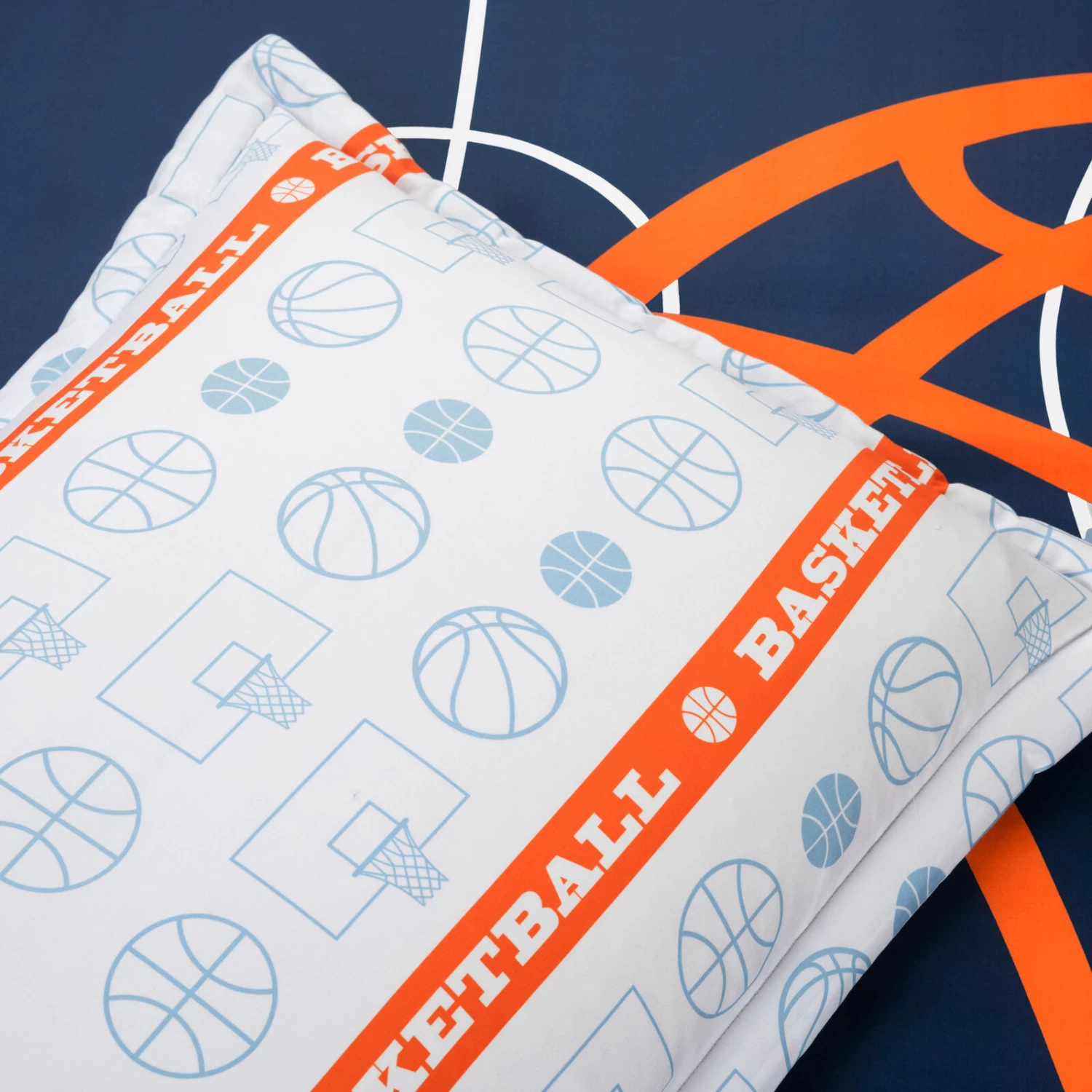 Basketball Game Reversible Oversized Comforter 5-Pc Set 9 Basketball Game Reversible Oversized Comforter 5-Pc Set - Image 7