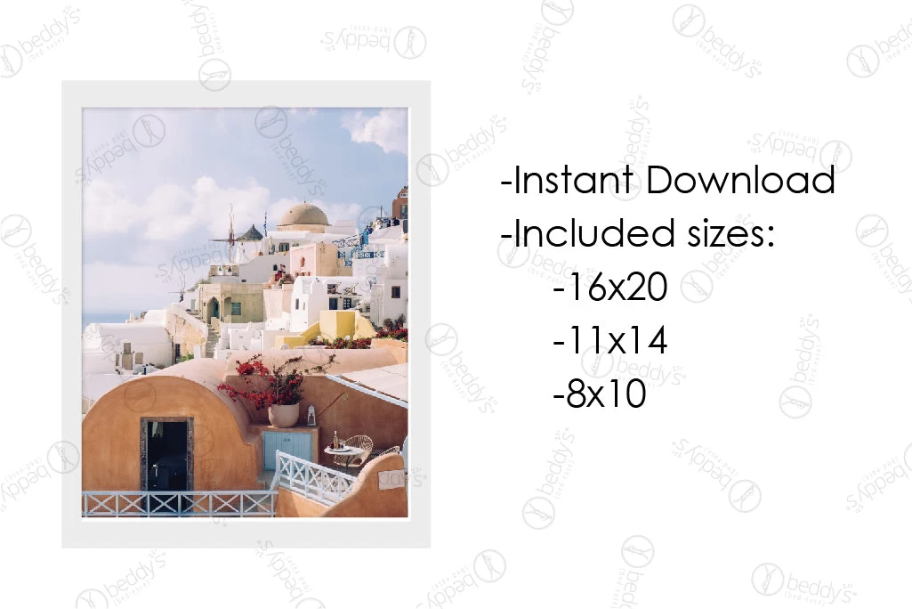 Santorini Artwork Download 4 Santorini Artwork Download - Image 2