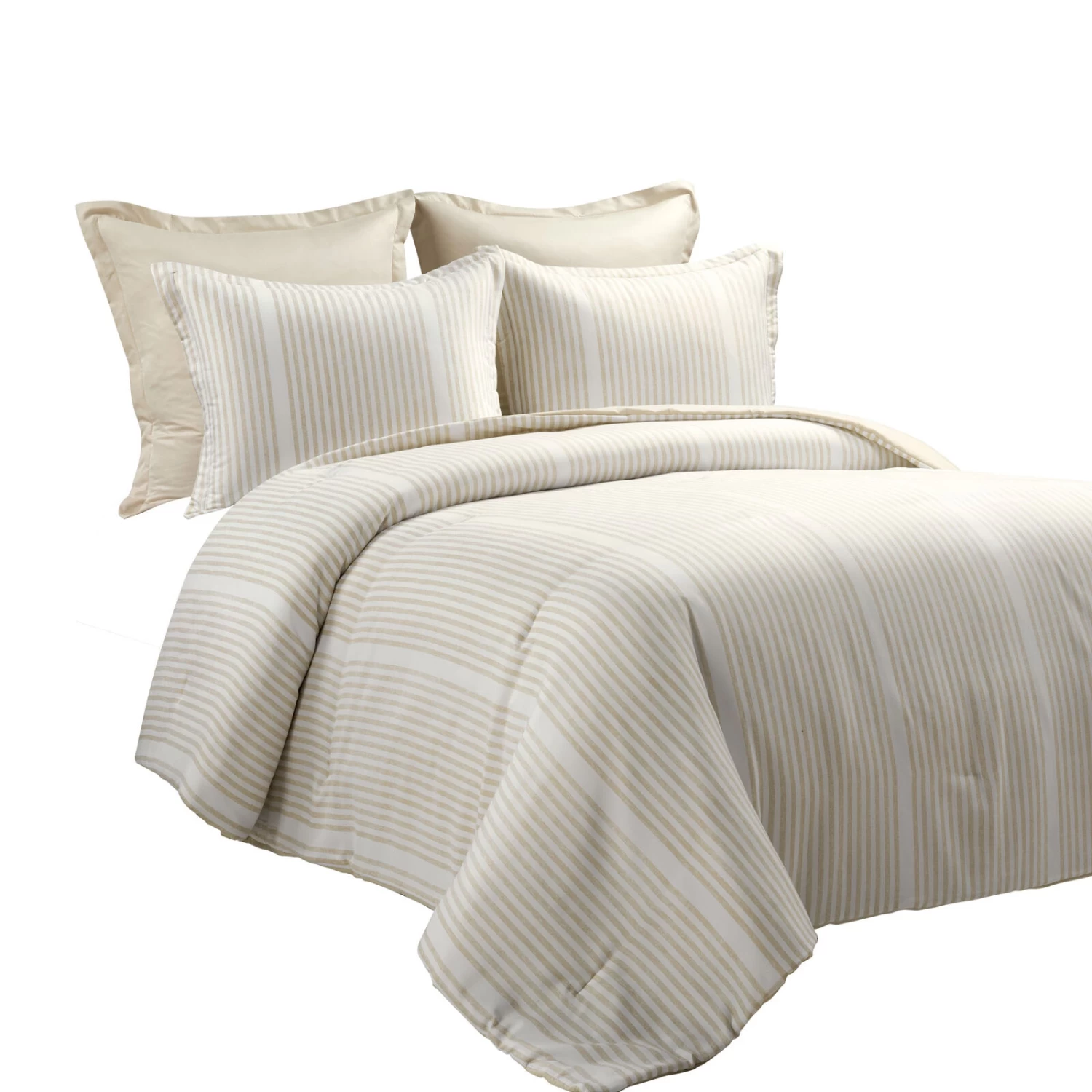 Farmhouse Drew Stripe Silver-Infused Antimicrobial Comforter 5-Pc Set 3 Farmhouse Drew Stripe Silver-Infused Antimicrobial Comforter 5-Pc Set