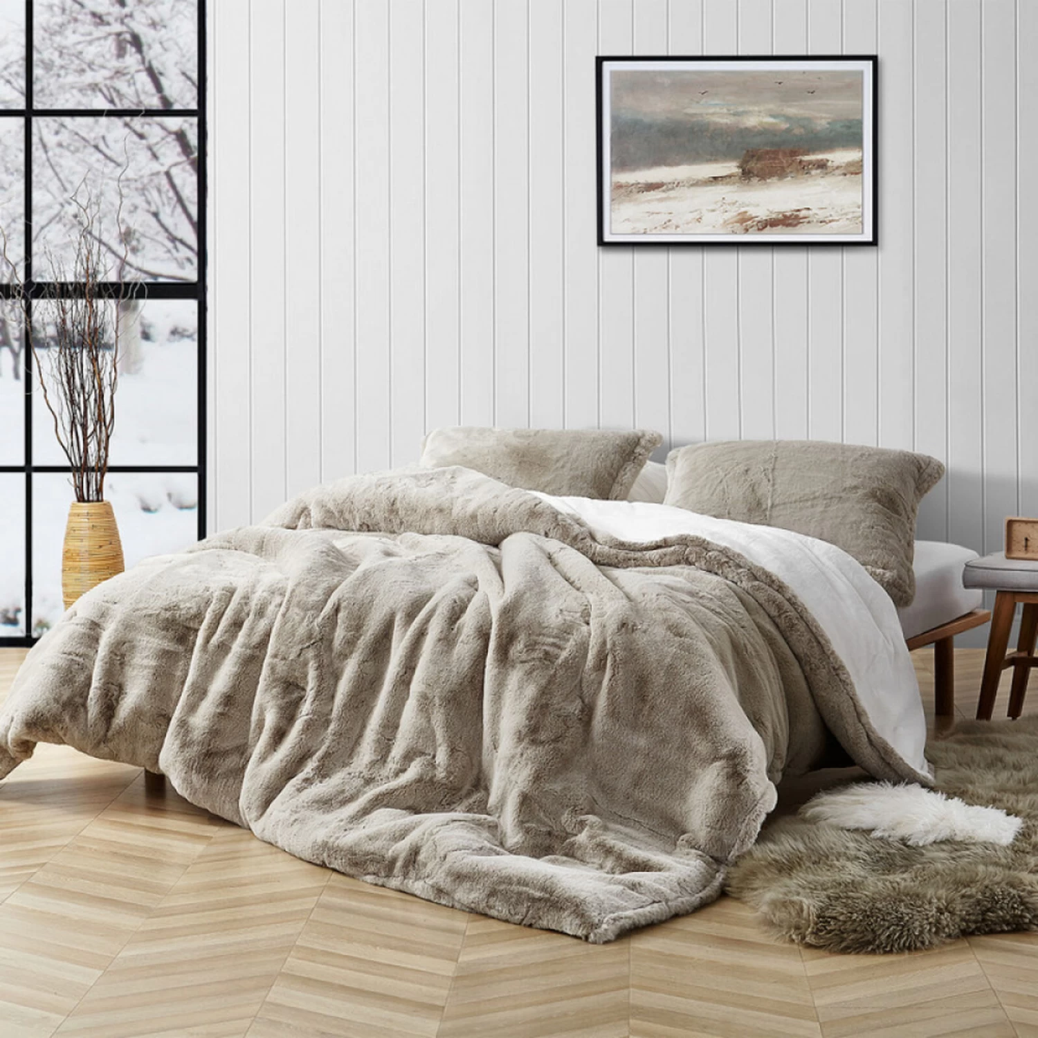 Chunky Bunny - Coma Inducer® Oversized Comforter Set - Stone Taupe 3 Chunky Bunny - Coma Inducer® Oversized Comforter Set - Stone Taupe