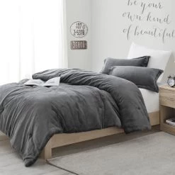 The Original Plush - Coma Inducer® Oversized Comforter Set - Steel Gray.