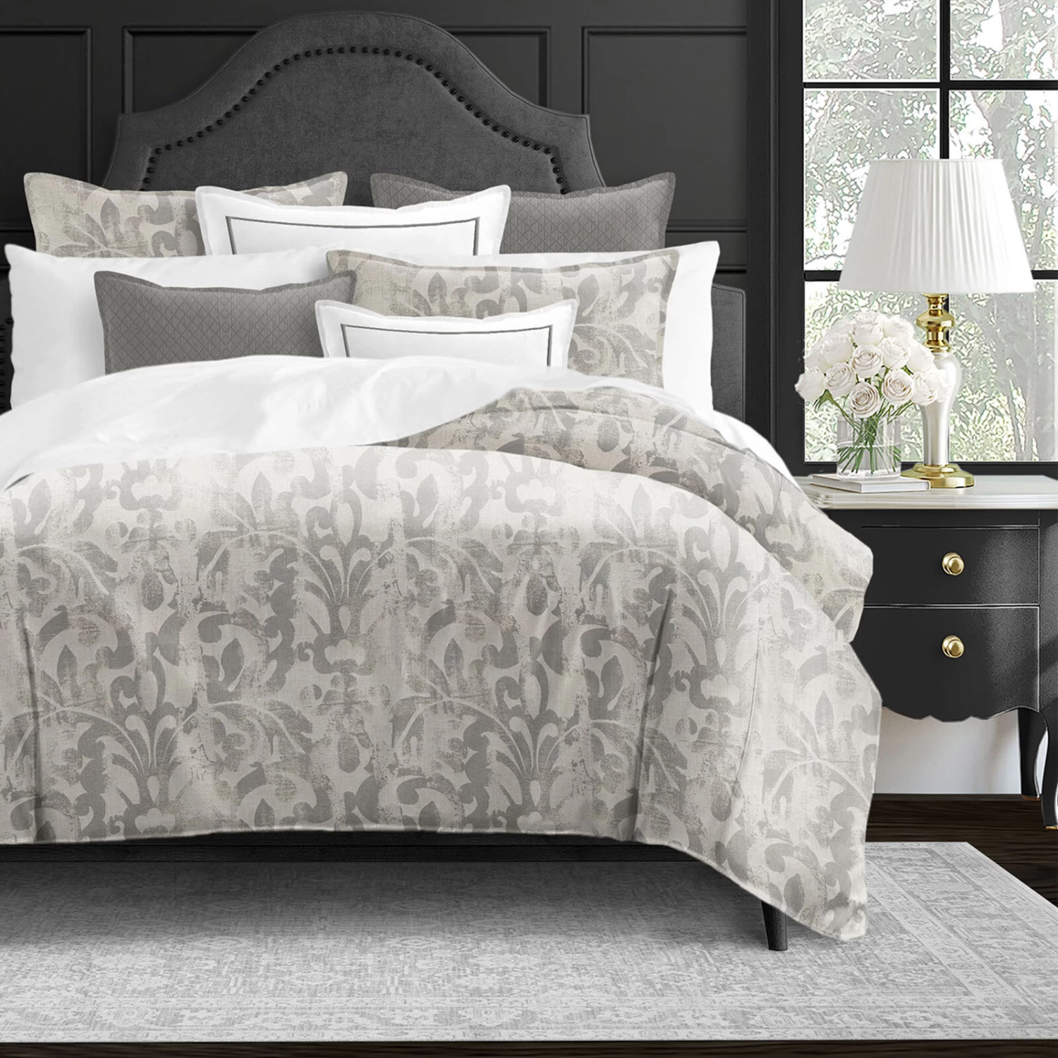 6ix Tailors Fine Linens Paragon Putty Coverlet Set 5 6ix Tailors Fine Linens Paragon Putty Coverlet Set - Image 3