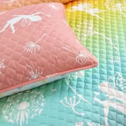 Make A Wish Dandelion Fairy Ombre Quilt 2Pc Set -Fashion Bedding Store dd2291d488904ea0920e65bffc05f23d
