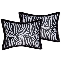 Legacy Decor Beautiful Black And White Queen Size Zebra Print Faux Fur Comforter Bedding Set 8 Legacy Decor Beautiful Black And White Queen Size Zebra Print Faux Fur Comforter Bedding Set -Fashion Bedding Store de8d9018201d4235bd6cb669bcfe517e
