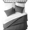 QuikFurn 3 Piece Microfiber Farmhouse Coverlet Bedspread Set