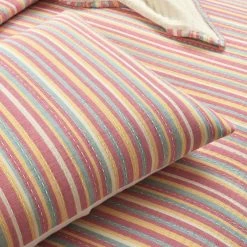 Tracy Stripe Pick Stitch Kantha Yarn Dyed Cotton Woven Quilt/Coverlet 3Pc Set -Fashion Bedding Store f57bc487a1fe48da9e95148464159393