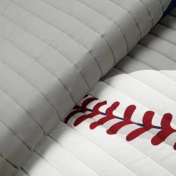 Baseball Game Reversible Oversized Kids Quilt 4Pc Set -Fashion Bedding Store f796b1340e55425a8ec2db2c6ed2a6f5