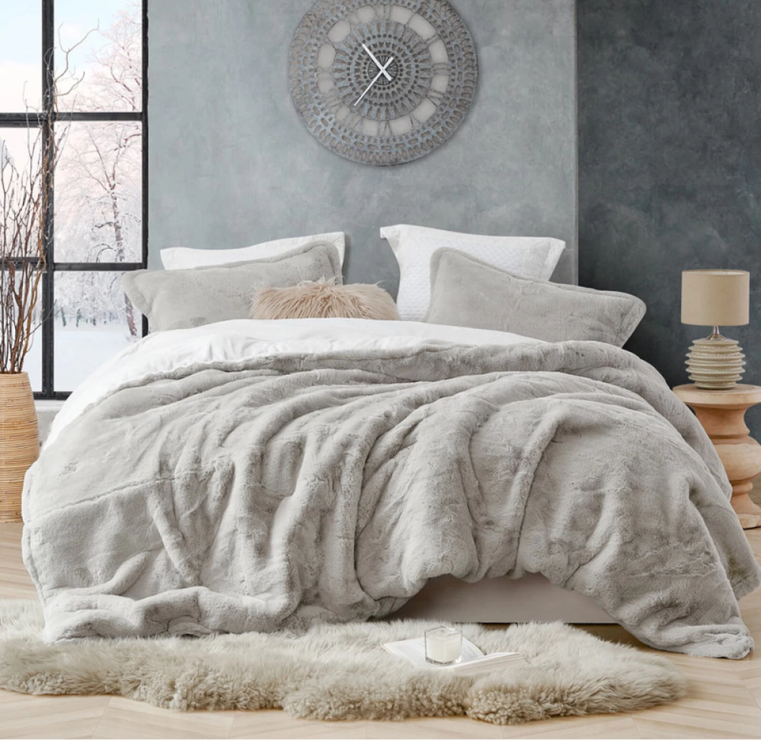 Chunky Bunny - Coma Inducer® Oversized Comforter Set - Stone Taupe 4 Chunky Bunny - Coma Inducer® Oversized Comforter Set - Stone Taupe - Image 2