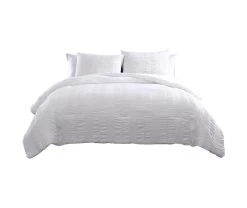 Elm 3 Piece Comforter Set King White -Fashion Bedding Store fb4090ee78a343c895c404260ba23641