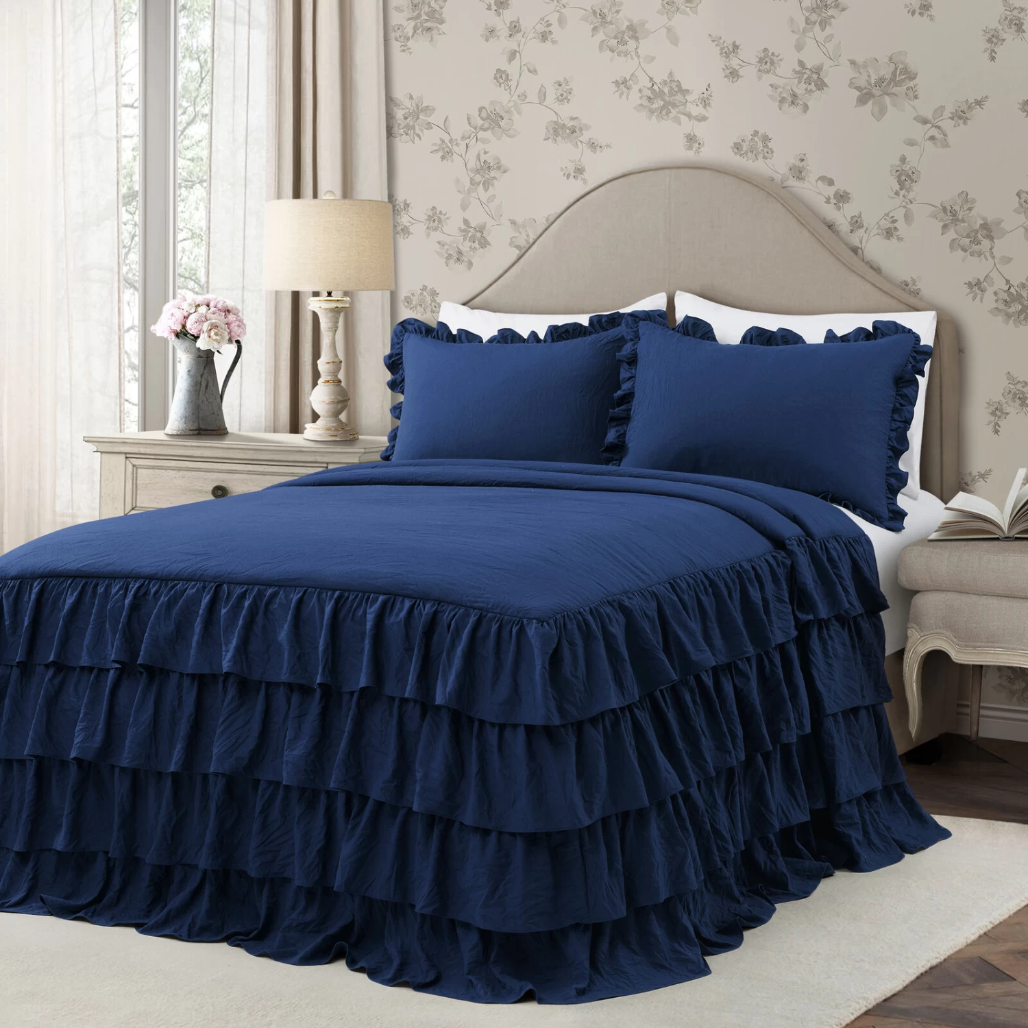 Allison Ruffle Skirt Bedspread 3Pc Set 7 Allison Ruffle Skirt Bedspread 3Pc Set - Image 5