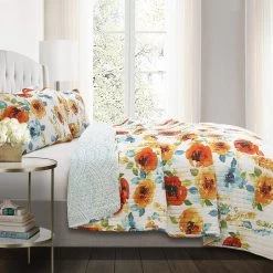 Percy Bloom Quilt 3Pc Set -Fashion Bedding Store ff61f271e6b94487a1c677bf84a8a20c